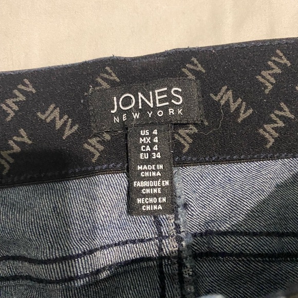 Jones New York Dark blue comfort waist straight jeans size 4 - Picture 10 of 10